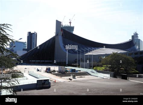 Yoyogi Stadium Venue For Handball During The Olympics Stock Photo Alamy
