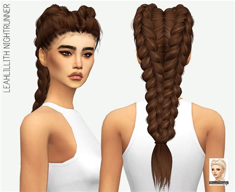 Ts4 Leahlillith Nightrunner Solids Sims Hair Sims 4 Sims
