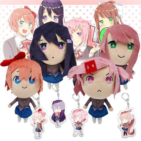 Buy Doki Doki Literature Club Plush Toys Comes With The Same Character Keychain Cute Ddlc