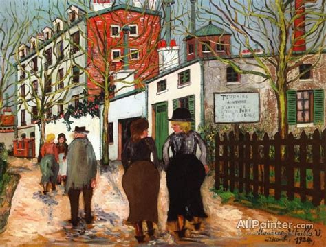 Maurice Utrillo Street In Ivry Oil Painting Reproductions For Sale