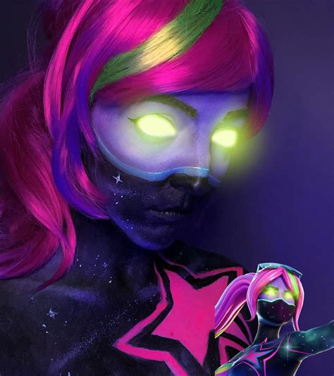 Tried To Recreate Galaxia Using Only Body Paint Fortnite Battle Royale Dev Tracker