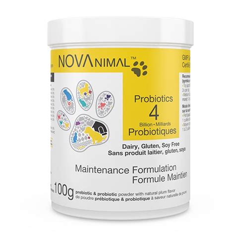 nova animal  maintenance formulation    pet probiotics