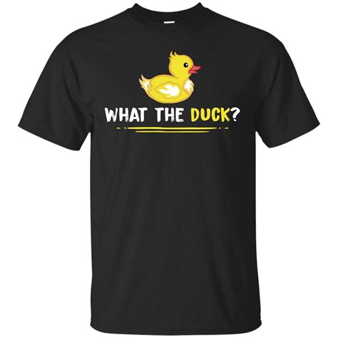 What The Duck Funny Yellow Rubber Duck T Shirt Ts Zelite