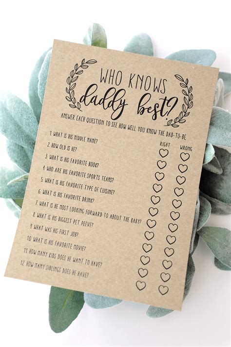 To save any of the game go to that game's page. Who Knows Daddy Best Printable, Baby Shower Games Instant Download, How Well Do You Know Daddy ...