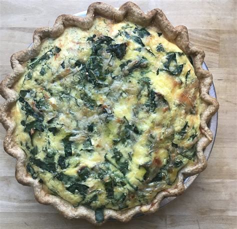 Swiss Chard And Ricotta Quiche The Gourmandise School Grated Cheese Ricotta Cheese Quick