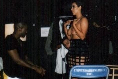 Kim Kardashian Topless Behind The Scenes Photos Leaked