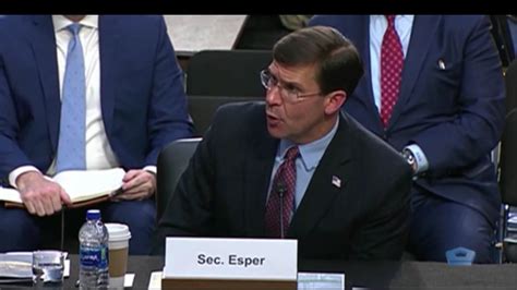 Secretary Of Defense Mark Esper Testifies On The 2021 Defense Budget