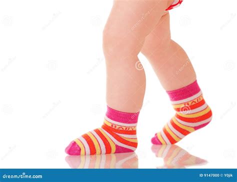 Baby Legs Walking Stock Photo Image 9147000