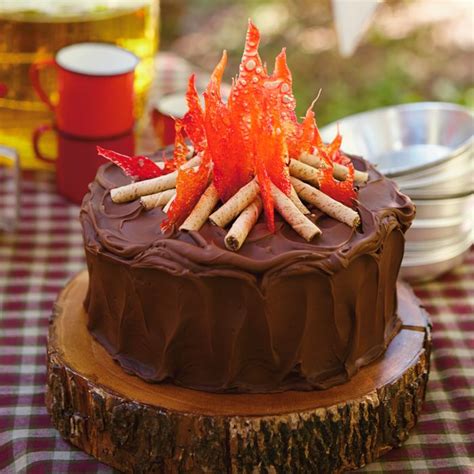 Dying For Chocolate Build A Chocolate Campfire Cake
