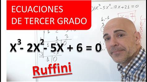 CÓmo Resolver Ecuaciones De Tercer Grado Método O Regla De Ruffini