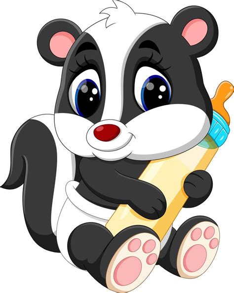 Illustration Of Baby Skunk Cartoon 7916488 Vector Art At Vecteezy