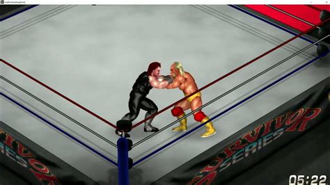 Undertaker Vs Hulk Hogan 1991 Fire Pro Wrestling Youtube