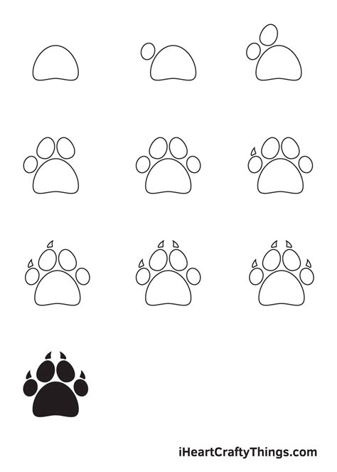 40 How To Draw A Dog Paw Print Step By Step Veritytawana