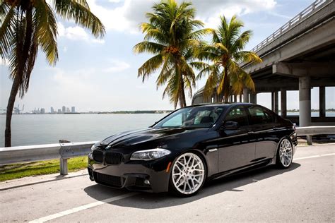 Customized Bmw 550i With All Exterior Trim Painted Gloss Black And