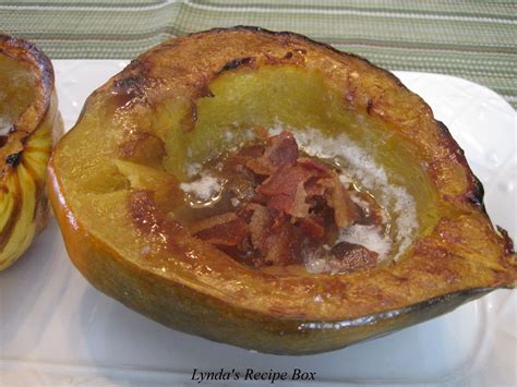 Baked Acorn Squash With Bacon My Kids Love This Baked Acorn Squash