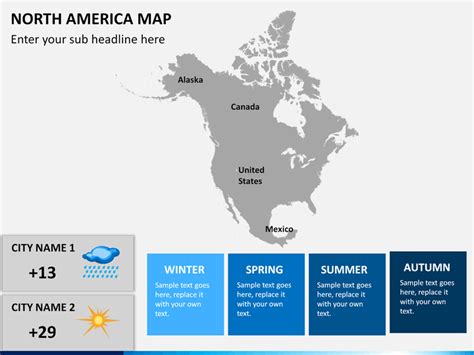 Powerpoint Map Of North America United States Map