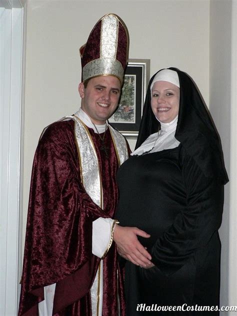 pregnant nun and priest costumes pregnantsb