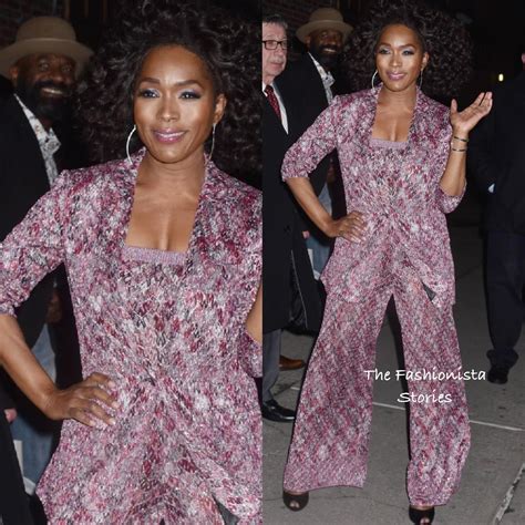 Angela Bassett In Missoni On The Late Show With Stephen Colbert