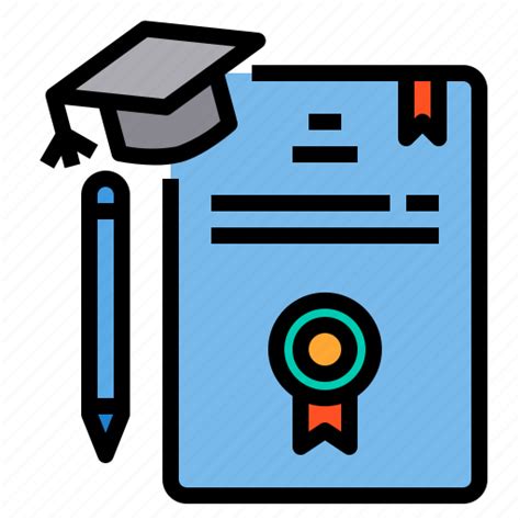 Certificate Education Learning School Student Study Icon