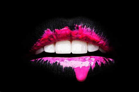Black Background Red Lips Wallpaper Wallpaper Rita Ora Actress Artists Music Red Lips Tatoo
