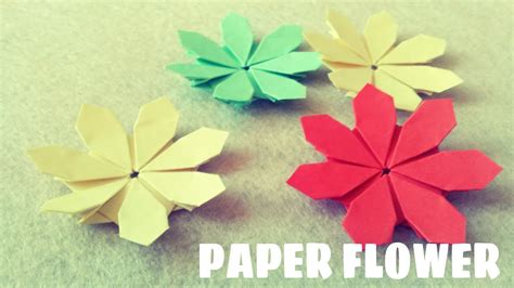 Origami Flower Tutorial Origami Easy Youtube