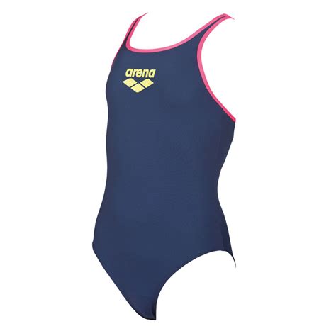 Arena Biglogo Girls Navy Blue Swimsuit Is Perfect For Regular Use