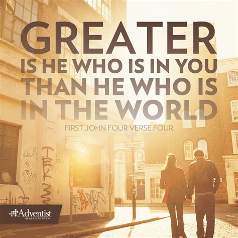 Greater Is He Who Is In You Than He Who Is In The World 1 John 44