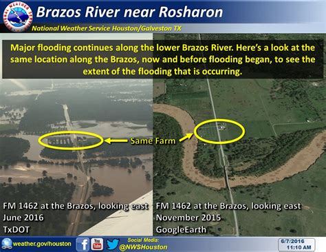 Brazos River Major Flooding Continues Along The Lower Brazos River