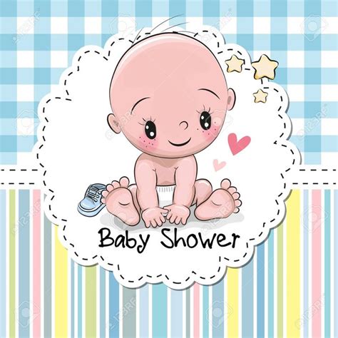 Tarjeta Baby Shower Plantilla De Tarjeta De Baby Shower Vector