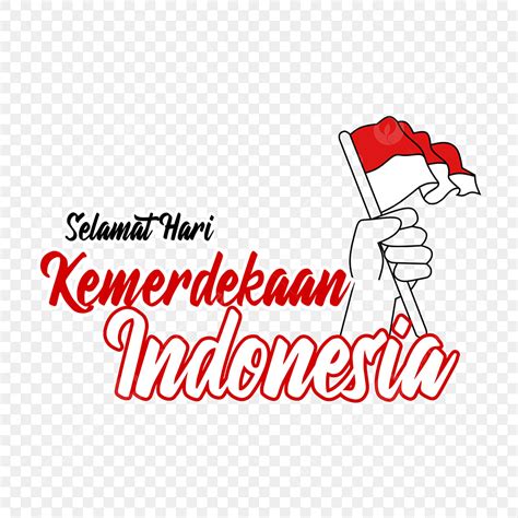 Selamat Hari Kemerdekan Indonésie Lettrage Local Indonésien Selamat