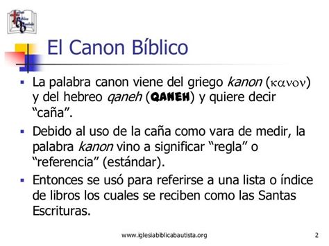 El Canon Biblico