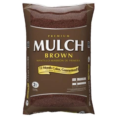 Lowes Premium 2 Cu Ft Dark Brown Hardwood Mulch In The Bagged Mulch