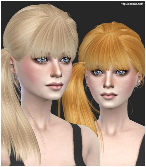 Sims 4 Hairs ~ Simista Newsea J074 Hairstyle Retextured