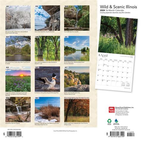 Illinois Wild And Scenic 2024 Wall Calendar