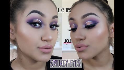 purple smokey eye makeup tutorial step by step🌑🔮 youtube