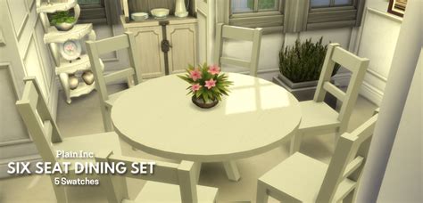Simista A Little Sims 4 Blog Six Seat Round Dining Table