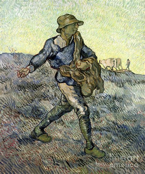 The Sower After Millet Painting By Vincent Van Gogh Pixels Merch