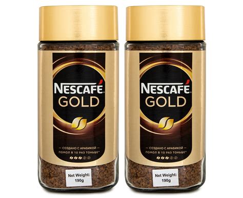 2 X Nescafé Gold Instant Coffee 190g Au