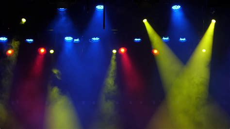 Stage Light With Colored Spotlights Stock Footage Sbv 334036324
