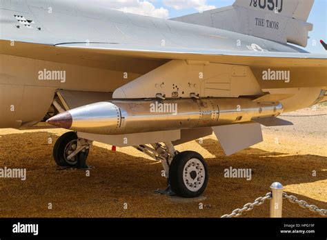 F 16 Fighter Loaded With Inert B 61 Nuclear Bomb At National Museum Of