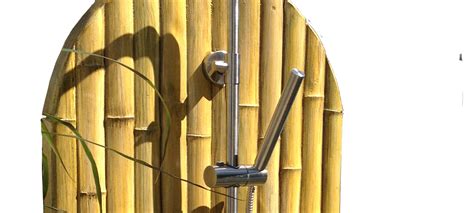 Bamboo Theme Beach Outdoor Shower Panel Kit Sunrinse Outdoor Showers