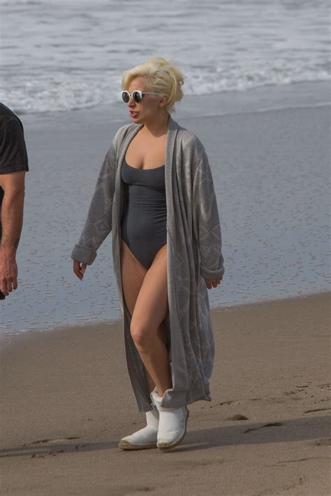 Lady Gaga In Swimsuit On The Beach In Malibu Gotceleb Hot Sex Picture