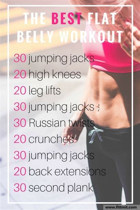 30 Days Flat Belly Challenge Workout Beautyandfitness With Abari