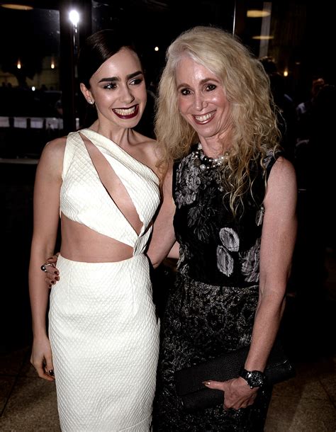Lily Collins With Her Mother Jill Tavelman At The LA Premiere Of