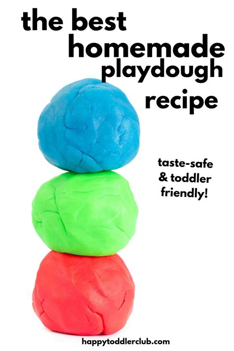 Homemade Playdough Recipe Taste Safe And Toddler Friendly Happy