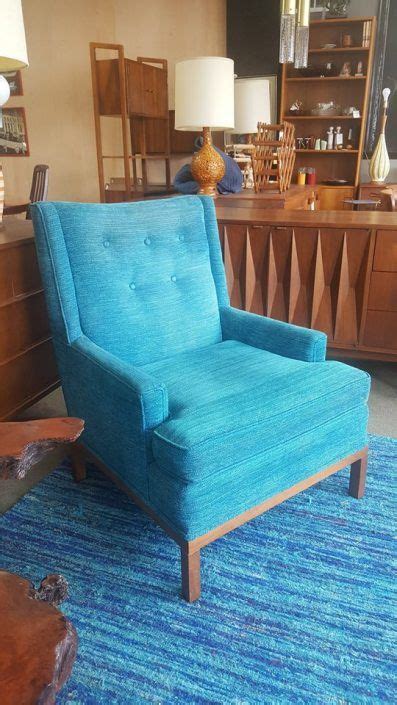 Relax in style on one of our modern occasional or armchairs. Mid-Century Modern teal armchair with walnut base | Teal ...