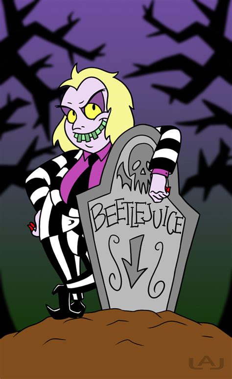 The tim burton's beetlejuice movie so i thought i'd let you know about this original beetlejuice artwork from the animated series by the hugely talented series'. Beetlejuice by Red-Flare on DeviantArt