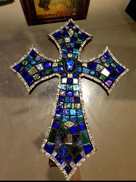Mosaic Cross Mosaic Crosses Stain Glass Cross Cross Crafts