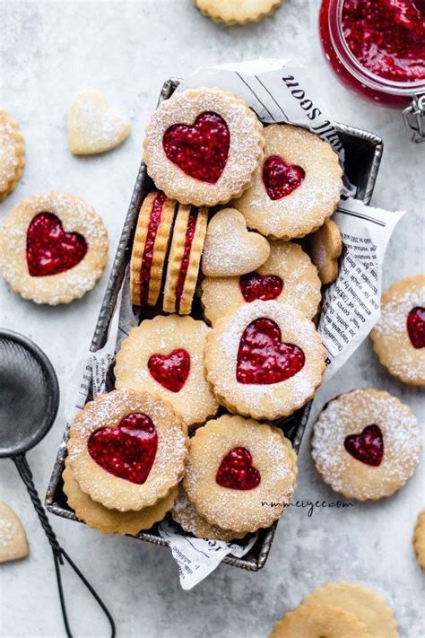 Almond Linzer Cookies With Raspberry Chia Jam Vegan Gluten Free