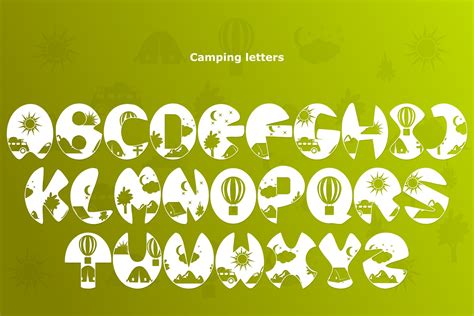 Camping 752780 Themed Font Bundles